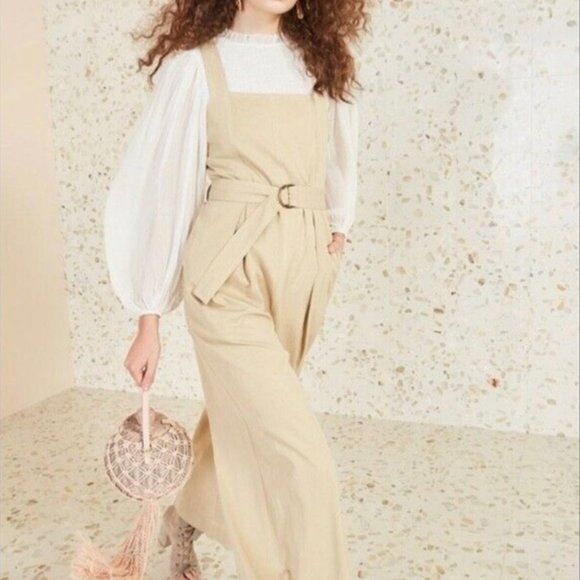 Ulla Johnson Pants - Ulla Johnson Weston Jumpsuit Tan Khaki 0 NWT